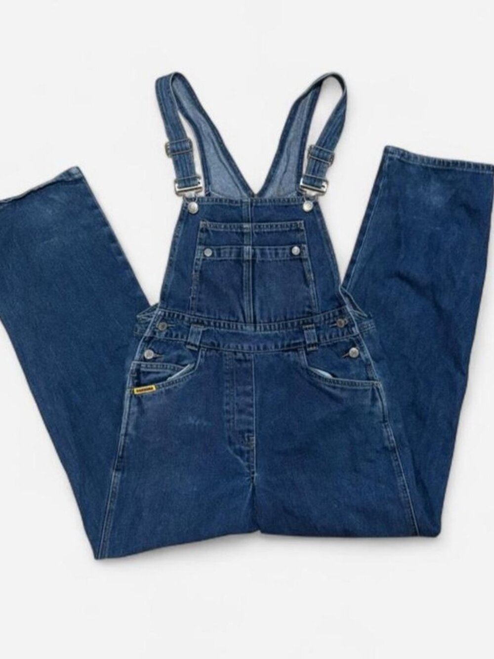 Vintage Squeeze Y2K Blue Denim Overalls